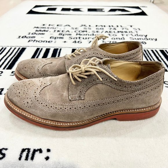 1901 Suede Lace Up Oxford Shoes main image 7